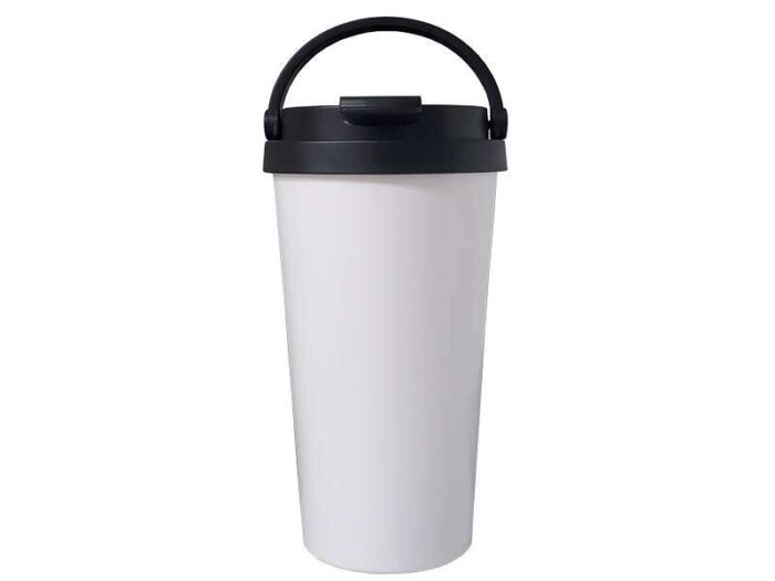 <b>Timcof - White</b> (500ml) Double wall stainless Steel Coffee Mug