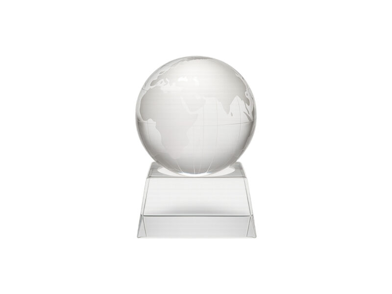 Globence — Crystal Globe on Glass Base