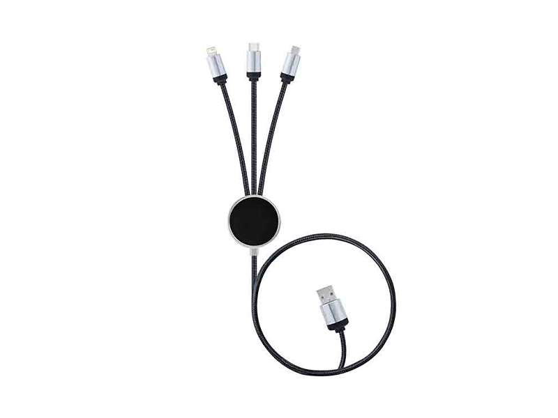 Longman's — 3-in-1 Light up Logo Charging Cable
