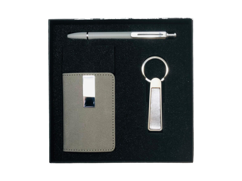 3-Piece Gift Set — Groupo, Pokeeto, Keychain - Gray