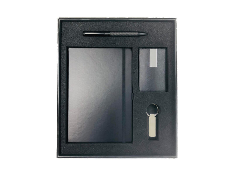 4-Piece Gift Set — Pokeeto, Grimor, Inexmatt, Keychain - Black